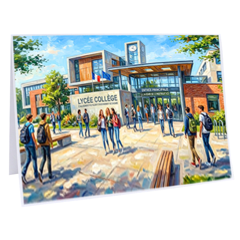 Cartonnage Collège Académie de France standard